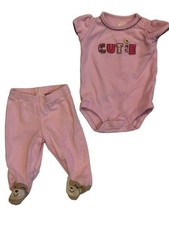 Baby Girl's 3 Month Bodysuit with pants Carters