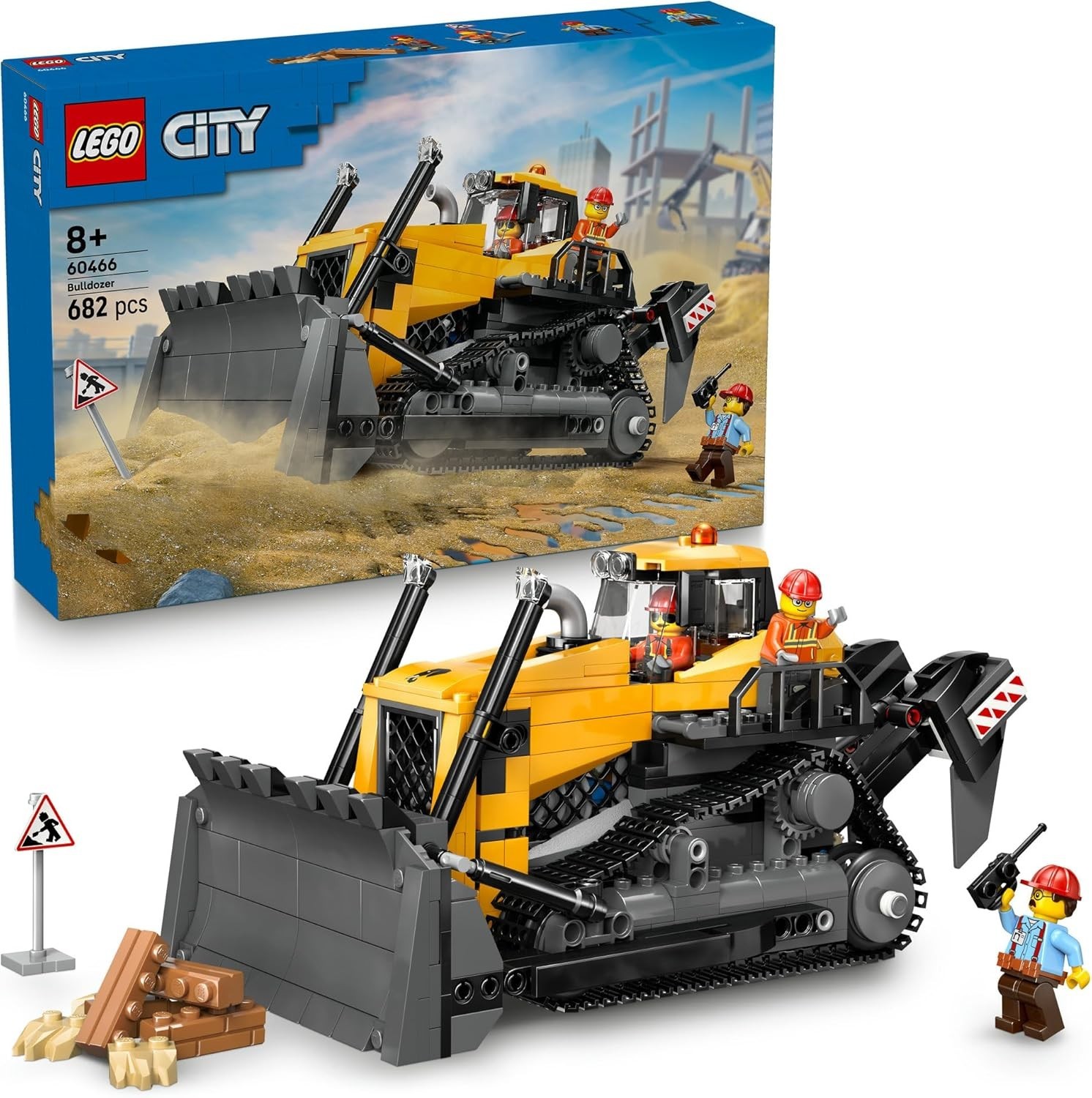 LEGO City Yellow Bulldozer 60466