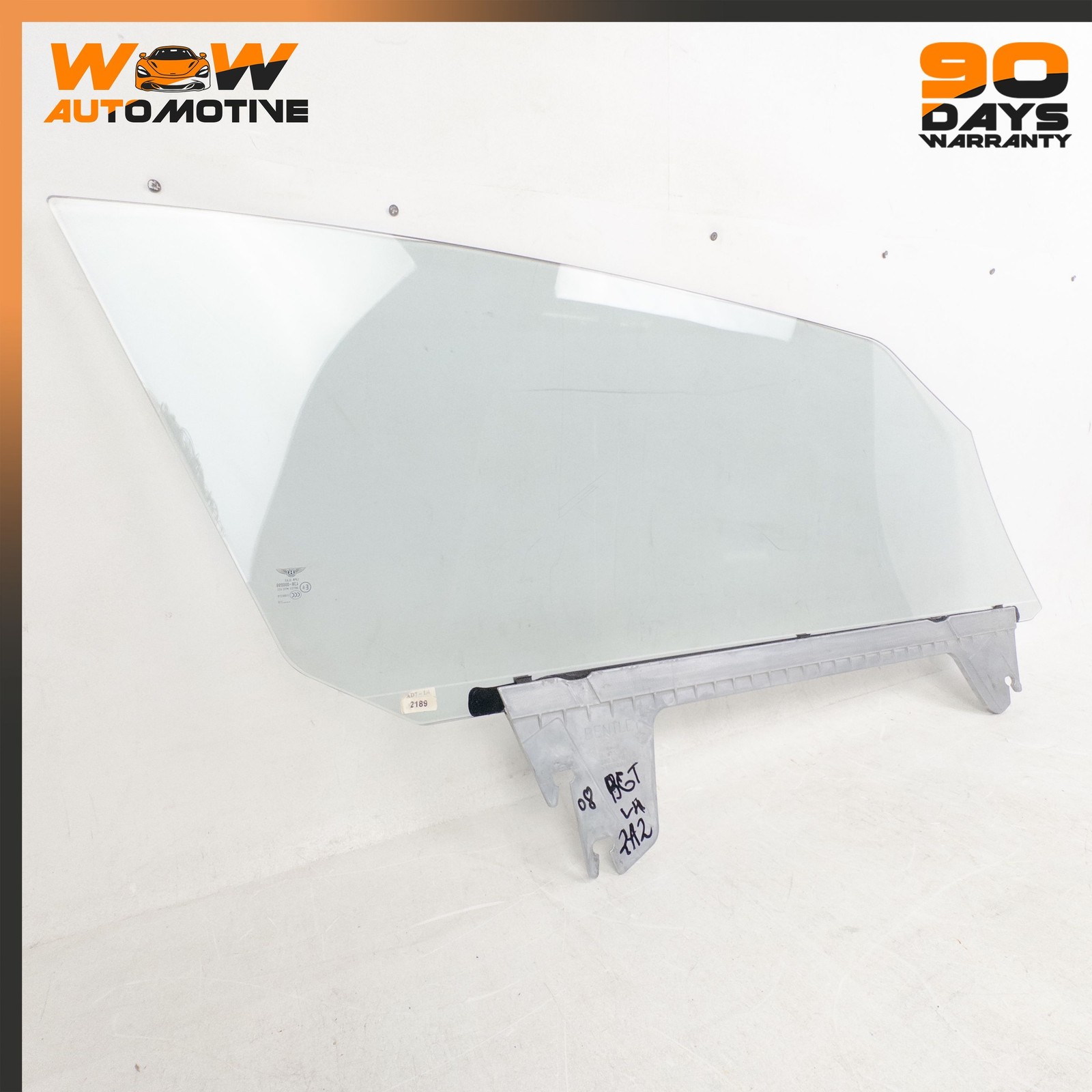 07-18 BENTLEY CONTINENTAL GTC FRONT LEFT DRIVER SIDE DOOR WINDOW GLASS OEM