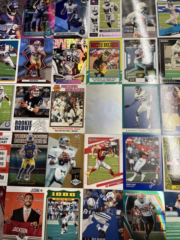 Buy 3 Lots Get 2 Lots Free Football card Elway Joe Montana LT Walter Payton more
