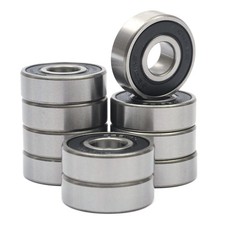 10 Pcs 6201-2RS Double Rubber Sealed Deep Groove Ball Bearings 12x32x10mm, De...