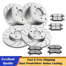 Fit Jeep Compass Patriot Dodge Caliber Avenger Front Rear Rotors Brake Pads Kits