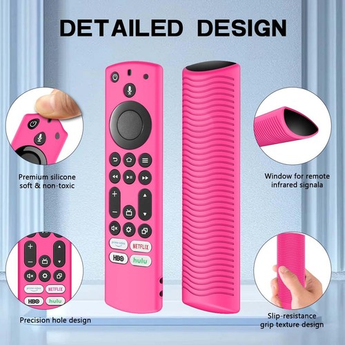 Hi Color Cover per telecomando per tutti i nuovi Fire Stick 4K Max 2023, custodia in silicone compatibile con Fire TV Stick 4k Max 2nd Gen, Toshiba/ Insignia NS-RCFNA-21 custodia in silicone con