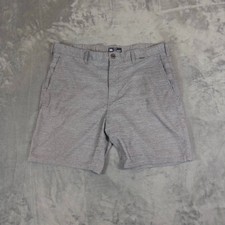 Hurley Hybrid Shorts Mens 36 Gray Heathered Chino Boardshorts Casual Swim Water