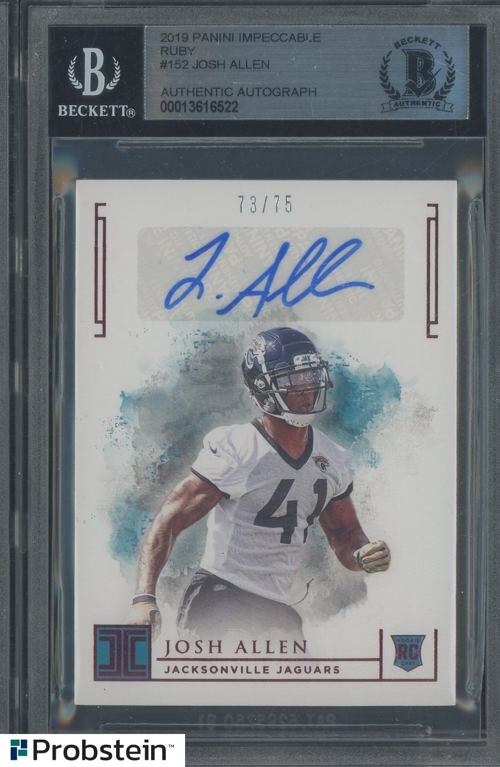 Josh Allen Panini Impeccable #152 Autograph