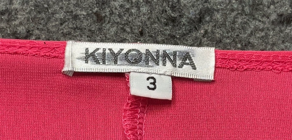 Vestido envolvente Kiyonna Essential rosa intenso 3X colorido adelgazante elástico escote en V Foto 4 de 4