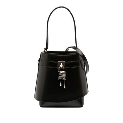 Givenchy Micro Leder GV Shark Lock Bucket Tasche