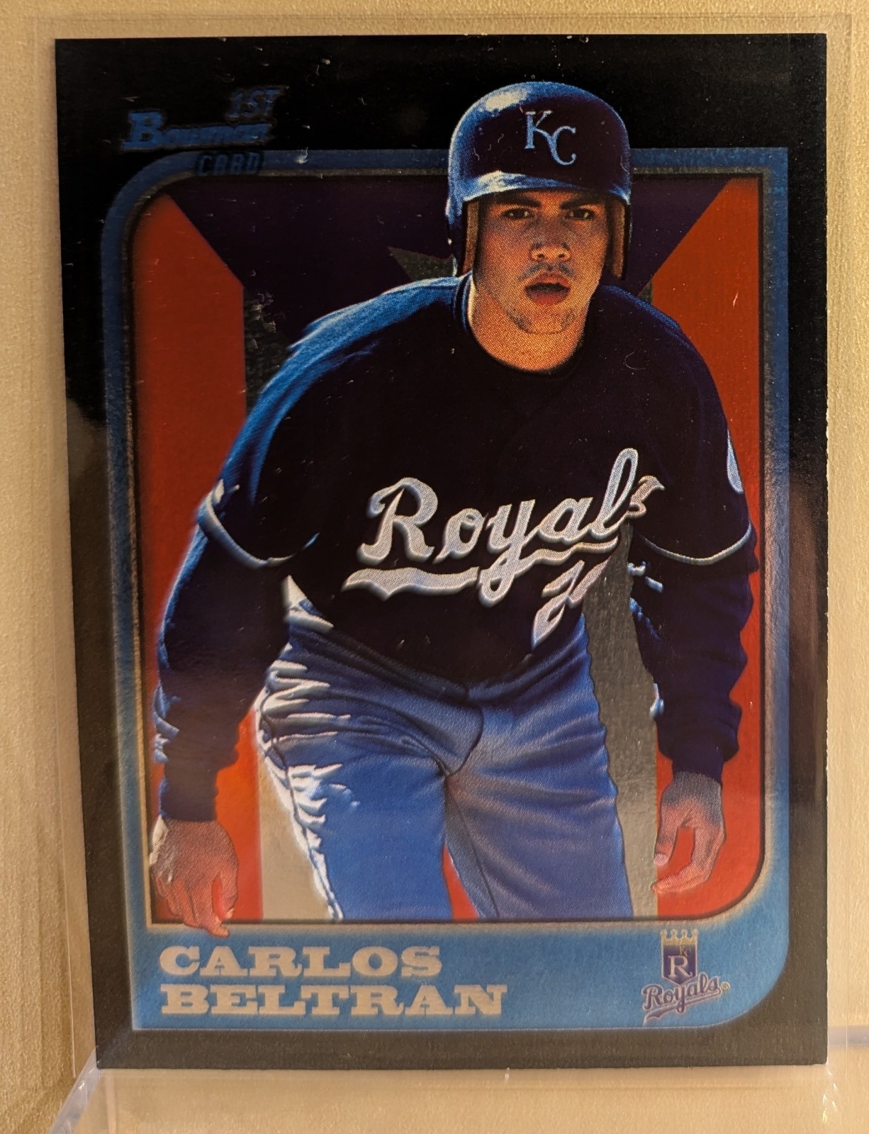 1997 1st Bowman INTERNATIONAL #377 Carlos Beltran RC ROOKIE CARD RARE PARALLEL