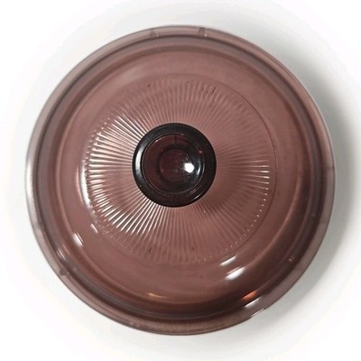 Vintage Pyrex Replacement Lid Glass Cranberry Vision Saucepan #28 