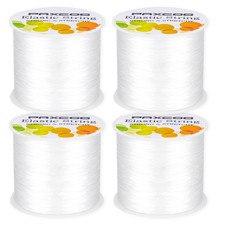 Elastic String for Bracelets - 4 Rolls Stretch Magic Bead Cord Jewelry Thread -