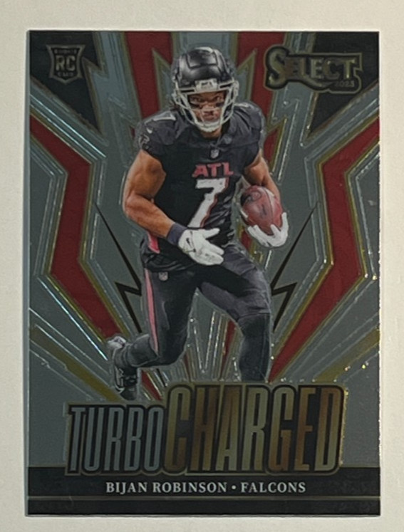 2023 Panini Select Football Turbocharged Insert RC #TUR-BRO Bijan Robinson