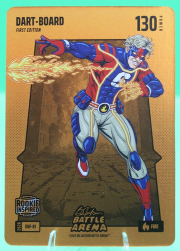 2026 Bo Jackson Battle arena Dart Board 130 Power battle fire foil OBF-81