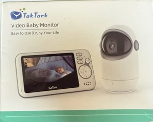 Tak Tark Wireless Baby Monitor * 4.3” Screen * NEW * Two-Way Talk * Pan/Tilt Cam
