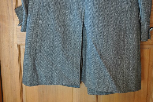 Vntg MEN'S STEIN BLOCH OUTERCOAT - SAXONY WOOL ENGLAND - BRITISH "24" - HANDTAIL - Picture 5 of 10