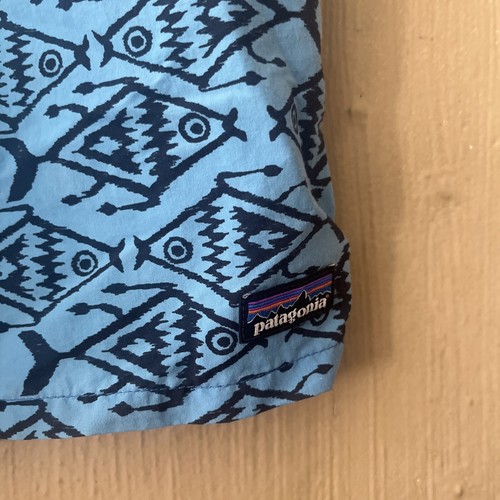 Patagonia Boy's Swim Trunks Shorts Baggies/Lined Size XL Blue Pockets - Picture 2 of 8