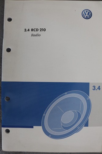 VW Radio "RCD 210"  -  Bedienungsanleitung "2008" Betriebsanleitung