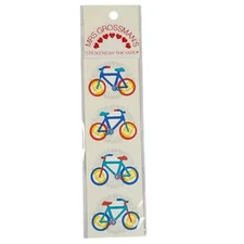 Mrs. Grossmans Stickers By The Yard Rainbow Bicycle Design