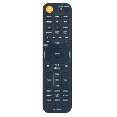 RC-970R Replace Remote for Onkyo AV Receiver TX-SR393 HT-R398 TX-SR494 HT-S3910
