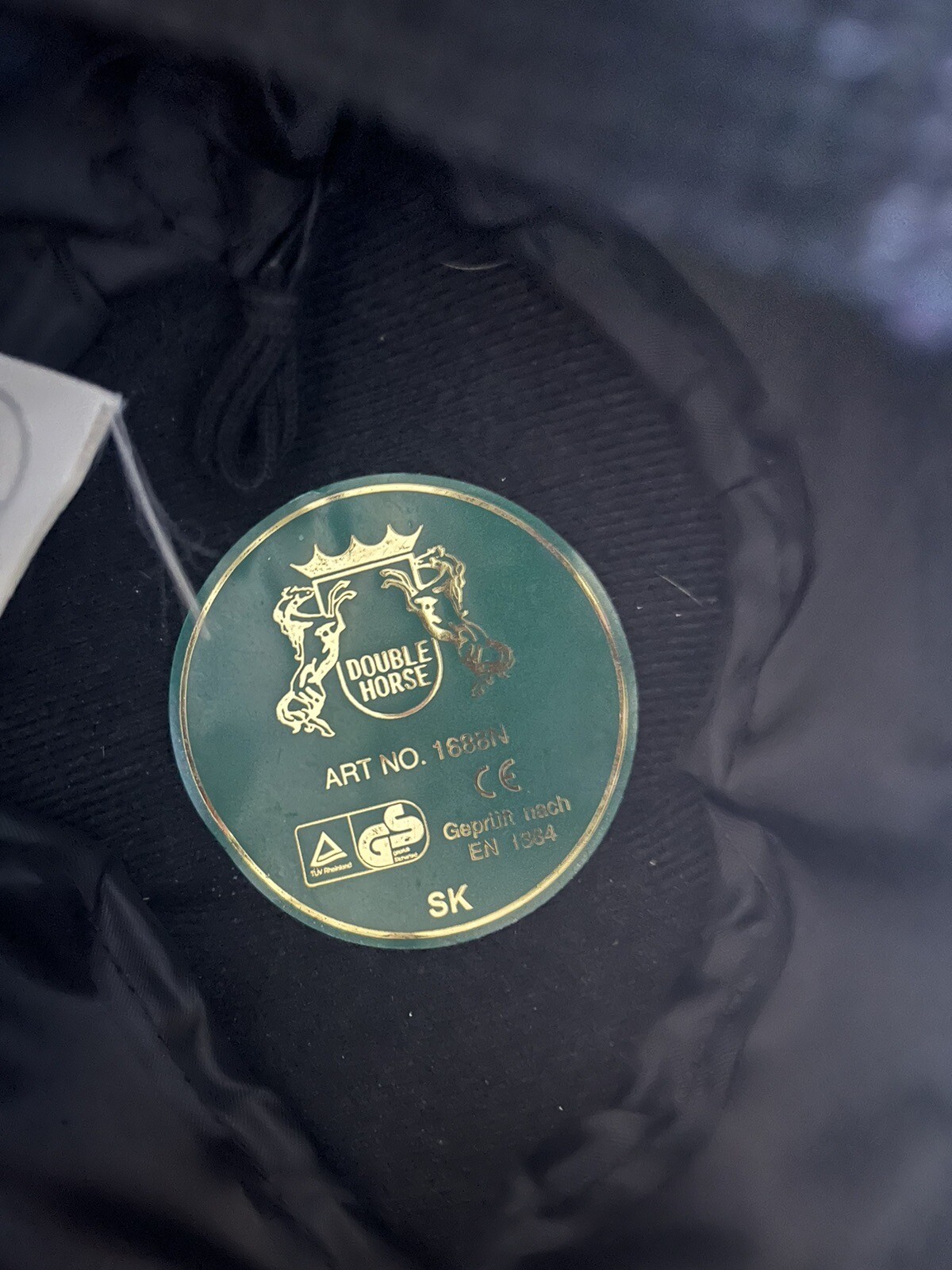 Horse Riding Hat 6 5/8 54CM Black Velvet Double Horse eBay