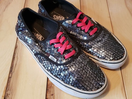 sequin vans womens
