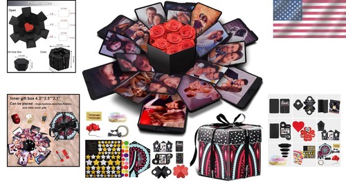 Creative Handmade Photo Explosion Box - Perfect for Engagements & Anniversaries - Picture 2 of 8