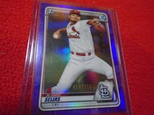 2020 Bowman Chrome Alvaro Seijas Cardinals Purple Refractor #BCP-60  #ed/250 