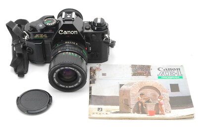 ALMOST MINT w/ Strap] Canon AE-1 Program SLR +Zoom FD 35-70mm f