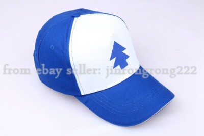 Dipper Gravity Falls Cartoon Curved Bill Blue Pine Tree Hat Cap Trucker USA