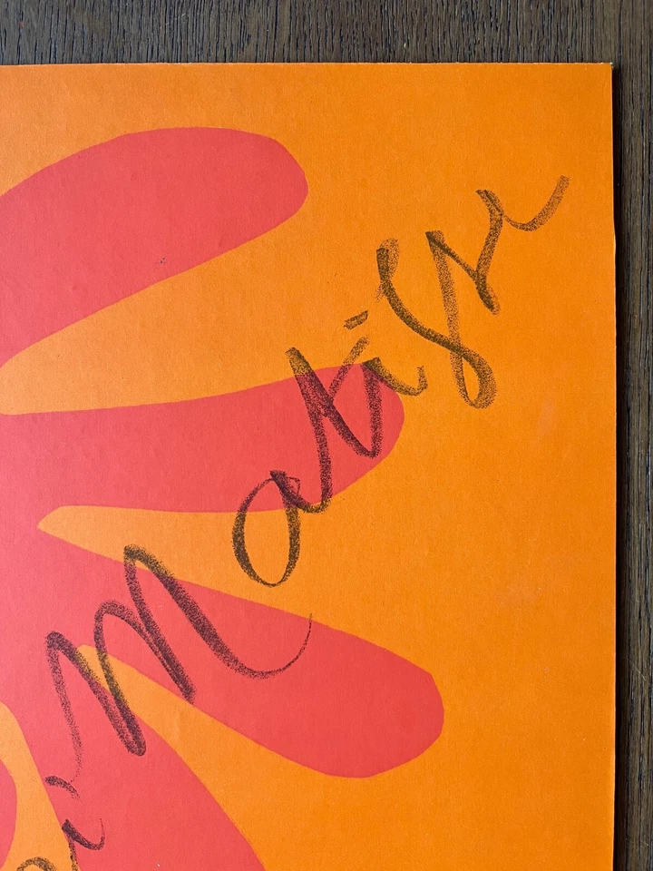 Henri Matisse "Verve Cover" 原装 1958 年 Mourlot 石版画,板签名 — 第 4/4 张图片