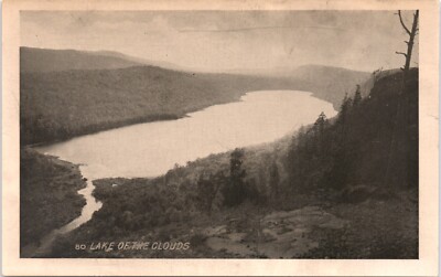 Lake of the clouds Postcard Herman the Printer Minocqua Wisconsin