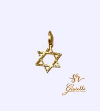 Ciondolo ORO GIALLO Stella DAVID Double Face in ORO 18kt 750% List. 255€