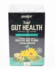 ONNIT supplement TOTAL GUT HEALTH 15 packets Probiotics + Digestive Enzymes NIB