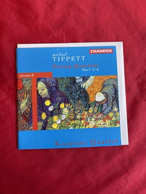 Michael Tippet String Quartets Nos 1 2 4 Vol 2 Kreutzer Quartet Classical CD