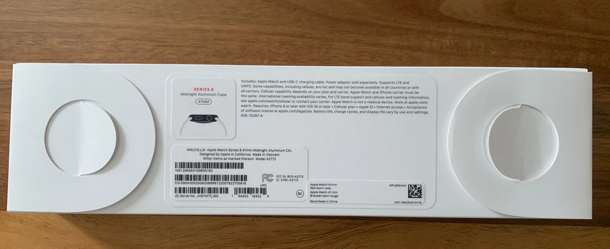 Apple Watch Series 8 41mm GPS + Cellular Midnight Aluminum Case