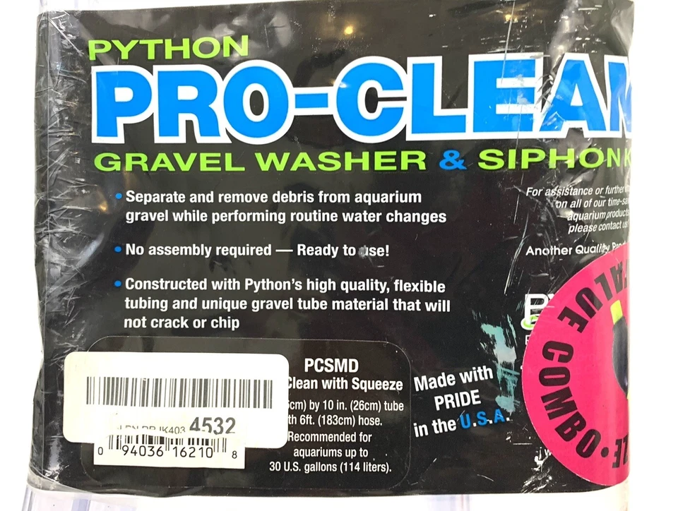 Python Pro-Clean Gravel Washer & Siphon Kit with Squeeze, Medium - Image 2 of 2