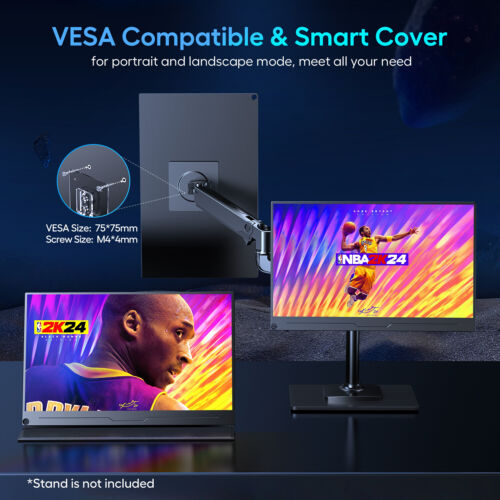 18" 2K Portable Monitor 144Hz Gaming Monitor USB C Laptop Monitor 2560x1600 - Picture 7 of 7