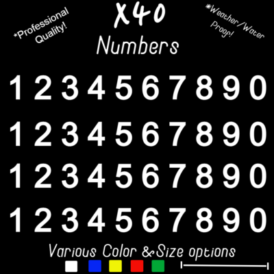 780-Piece Self-Adhesive Mailbox Number & Letter Stickers