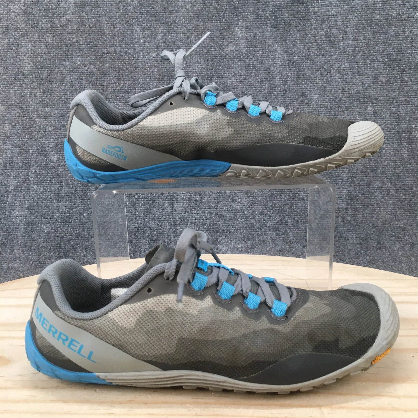 Merrell Shoes Womens 8 Glove 4 Athletic Low Sneakers J52504 Gray Camouflage