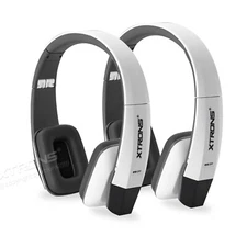 2pcs XTRONS Stereo Wireless IR Headphones Headset For Car Roof Monitor TV Player