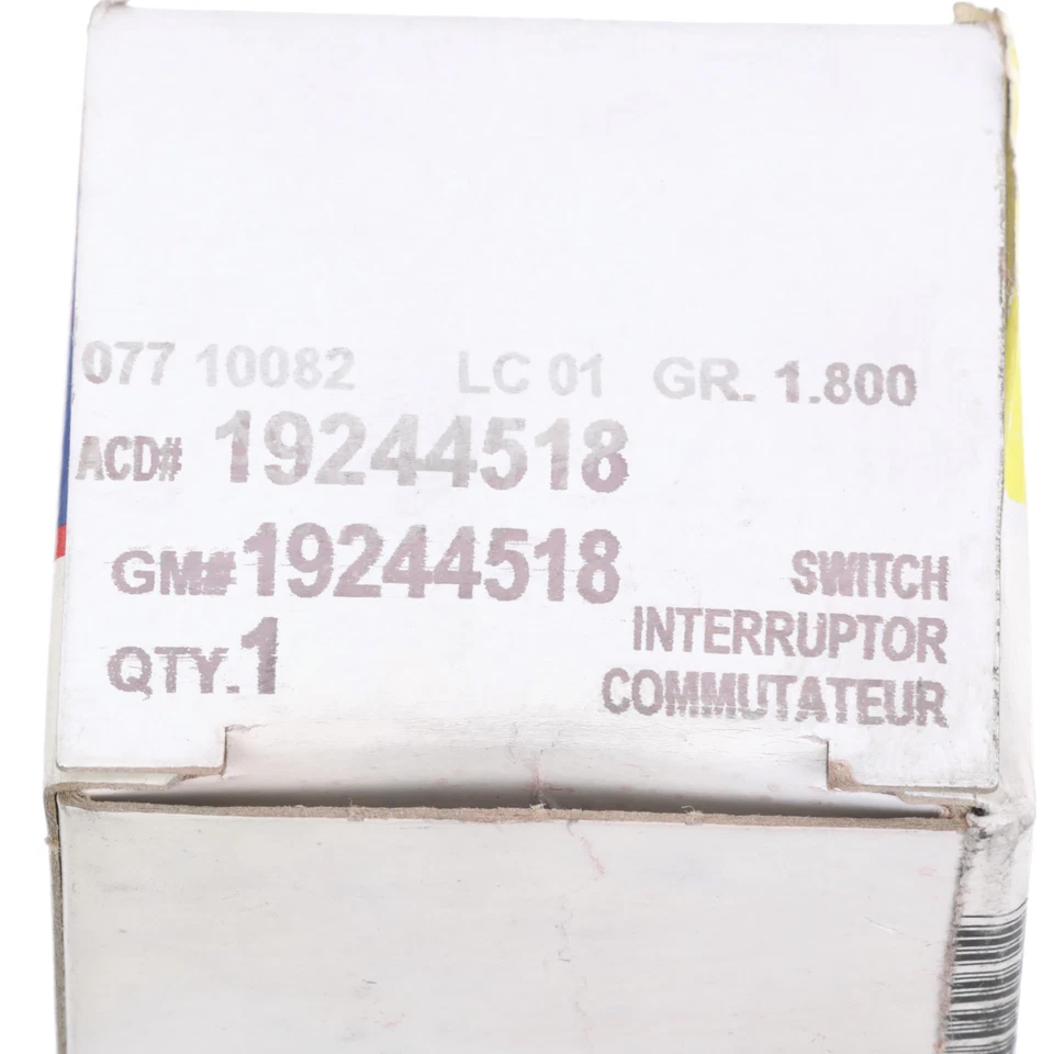 Interruptor de corte de bomba de combustible de presión de aceite de motor Buick genuino GM 1990-1999 19244518 Foto 4 de 4