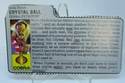 Crystal Ball File Card 1987   Gi Joe Vintage