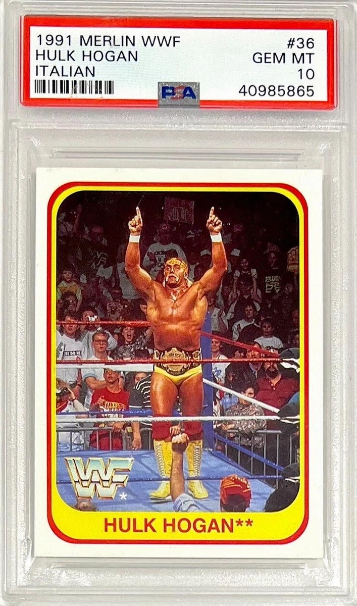 WWF MERLIN 1991 Italie Trading Cards Wrestling Hulk Hogan #92 EUR 24,99