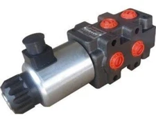 1SVV6/2-24DC - 80LPM 6 PORT HYDRAULIC SOLENOID DIVERTER VALVE 1/2" BSP PORTS 24V