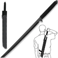 Timber Wolf Full-Tang Ninja Sword | 17 1/4" Blade | ABS Scabbard | Overall 27"