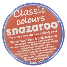 Snazaroo Orange Face Paint Classic Colors Fancy Dress Make Up Paint NEW