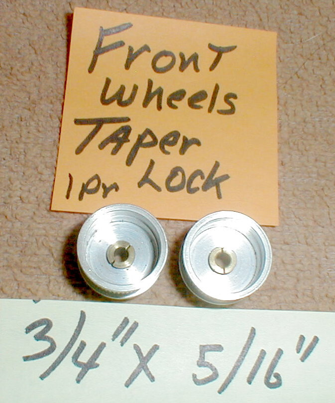 1 Pr Wheels w/taper lock + nut 3/4 X 5/16 Champion Vintage Original