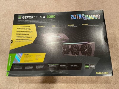 ZOTAC GAMING GeForce RTX 3080 AMP Holo LHR 10GB GDDR6X Graphics