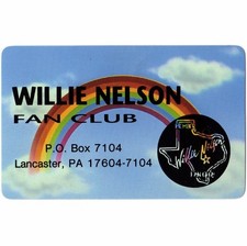 WILLIE NELSON Fan Club Wallet Pocket Calender 1996 Not Concert Ticket Stub Rare