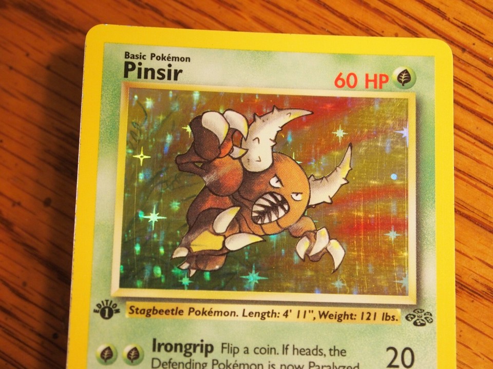 Pokemon 1999 1st Edition Jungle Pinsir rare foil card eBay