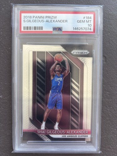 PSA 10 2018 Panini Prizm Shai Gilgeous Alexander Rookie Card